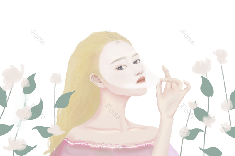618图片,卡通元素,插画PNG,化妆品免抠素材